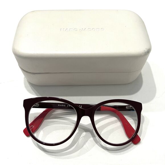 Marc Jacobs 350 Burgundy Eyeglasses 0LHF 52mm MARC 350 - Picture 1 of 5